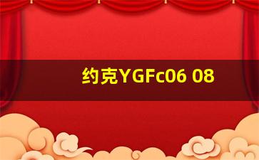 约克YGFc06 08